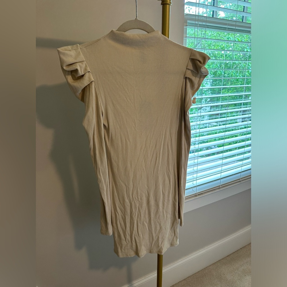Venti6 tan long sleeve dress, size small but fits more like XS
